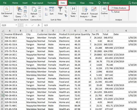 Analyze Data in Excel .